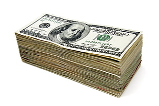 bundle of U.S dollar bills HD wallpaper